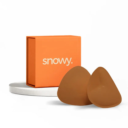 SNOWY Adhesive Bra Inserts – Instant Bust Lift & Volume, Washable Reusable Breast Pads, Invisible Under Clothes